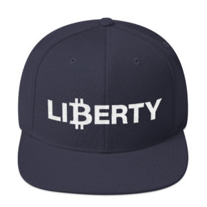 Bitcoin For Liberty - Snapback Hat - Navy