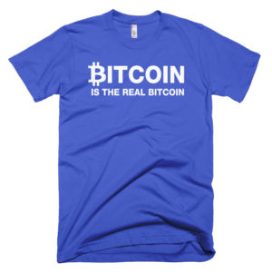 Bitcoin Is The Real Bitcoin - Blue